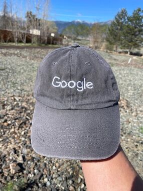 Google Gray Embroidered Logo Baseball Cap